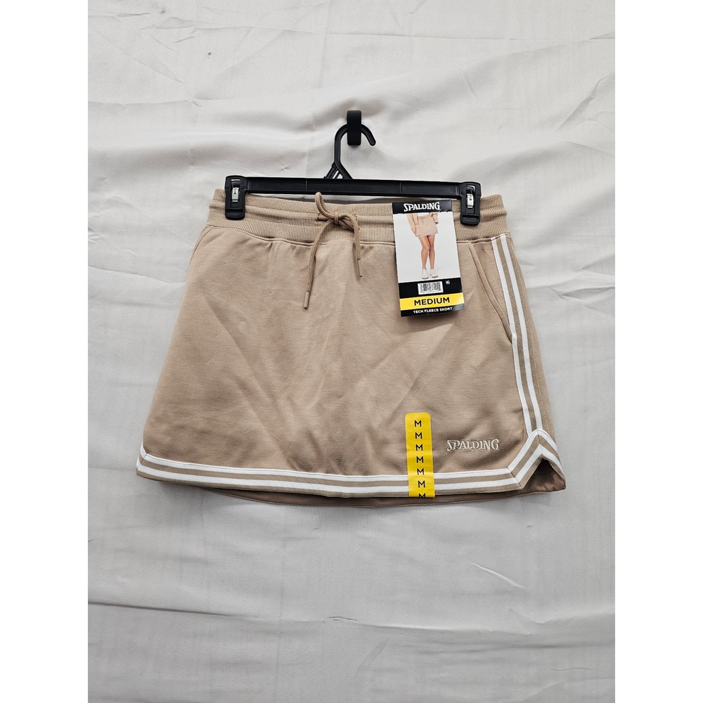 Spalding Womens Tech Fleece Skort Brown Rayon Blend Athletic Size Medium